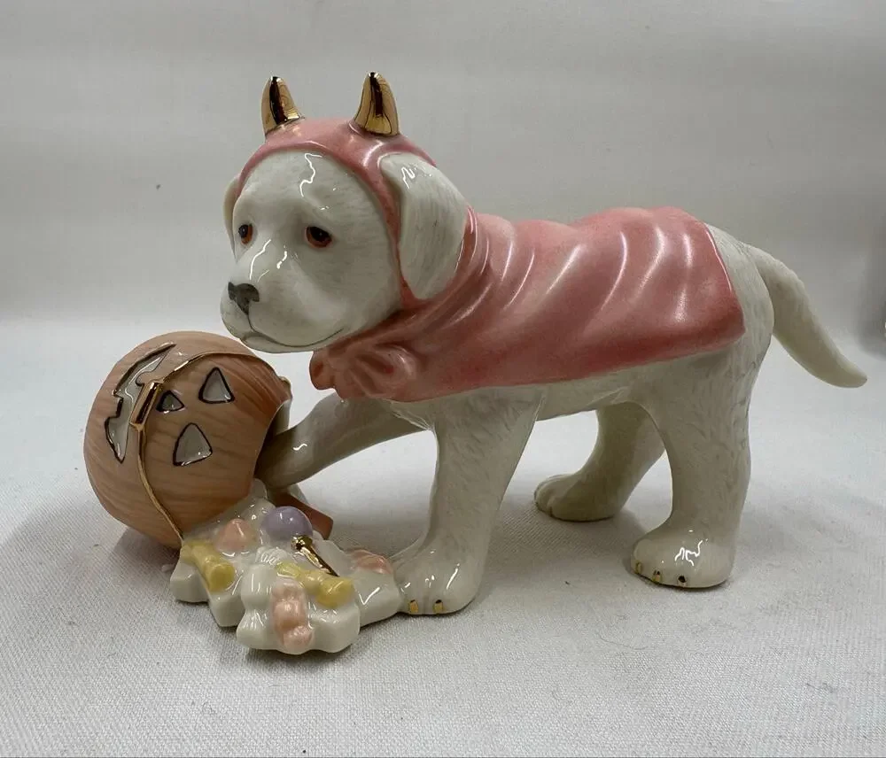 Lenox Halloween White Lab Figurine
